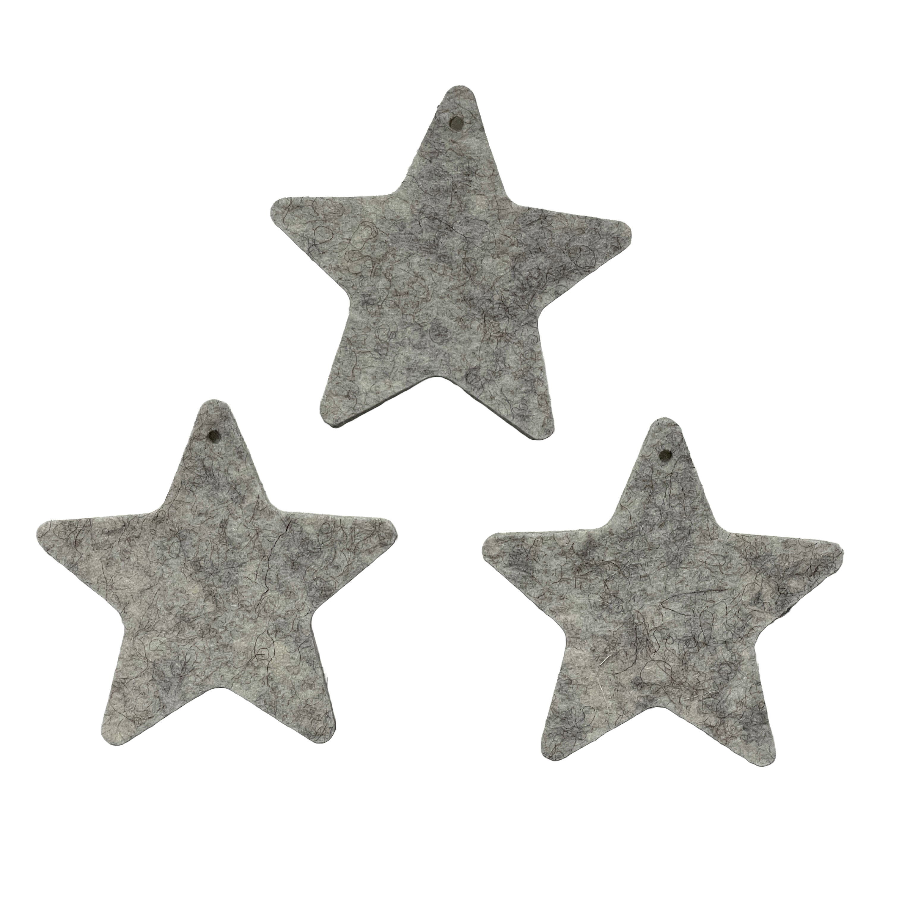 MIJOMA Streudeko Sterne Aus Filz - 72-teiliges Set In Rot & Grau 3cm